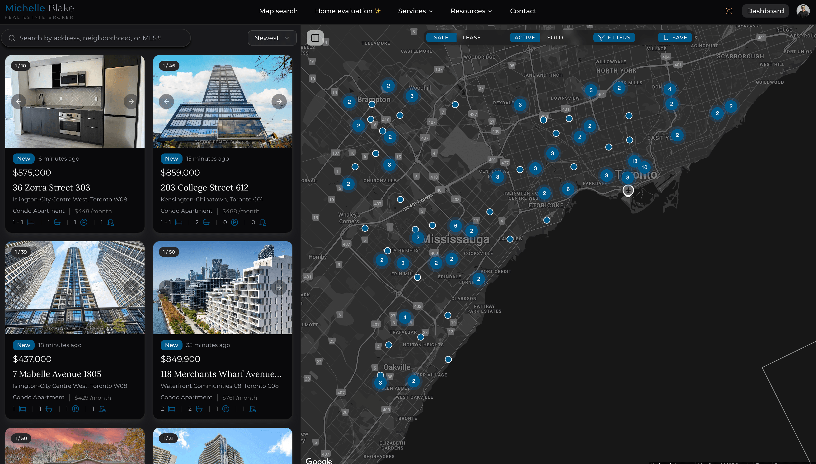 Map search engine